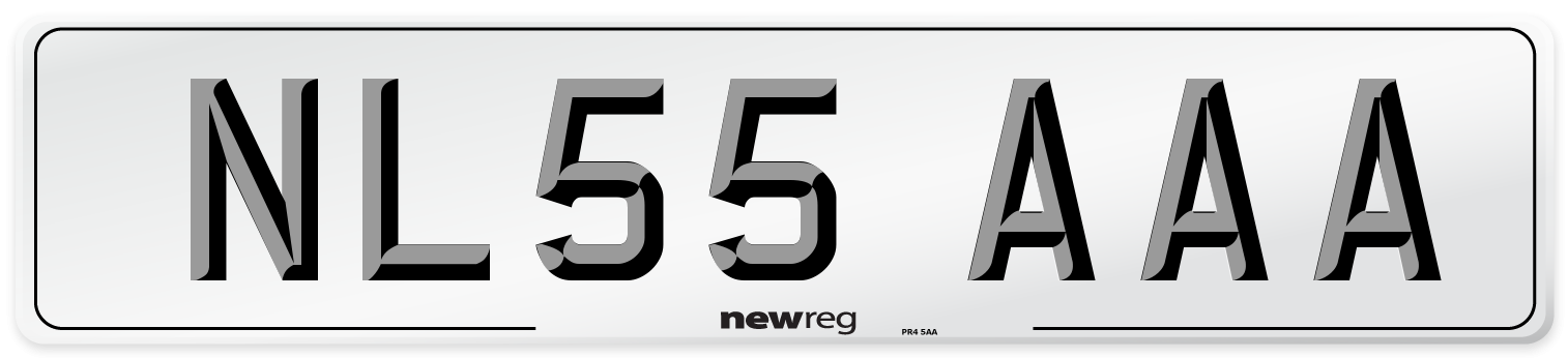 NL55 AAA Number Plate from New Reg